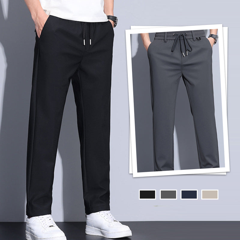 Men's Regular Fit Straight-Leg Drawstring Pants