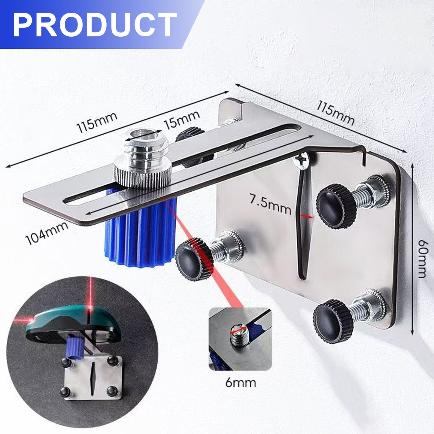 Alloy Steel L-Shape Leveling Wall Mounting Bracket