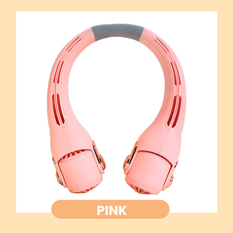 🥳2026 HOT SALE❄️ 40% OFF!🌡️🍃 Neck Air Conditioner Fan – Ultra‑quiet, 360° rotating, 3 speeds. Hands‑free cooling, long battery. Summer essential! 😎🌬️