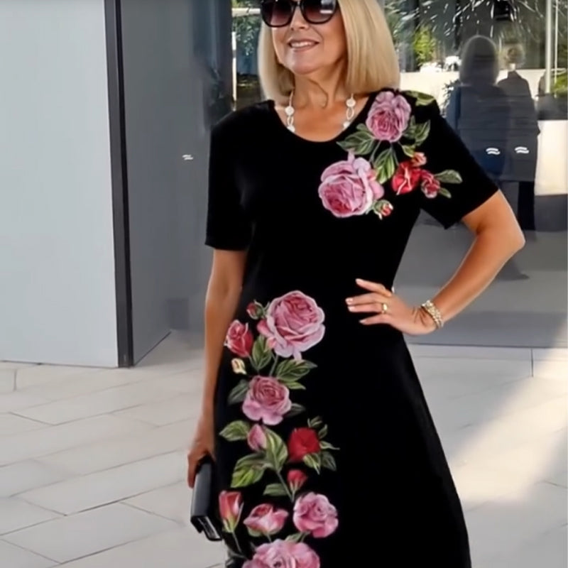 🌸Spring Specials💐 Rose Bloom Short Sleeve Dress