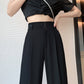 Draped Straight Leg Casual Simple Suit Pants