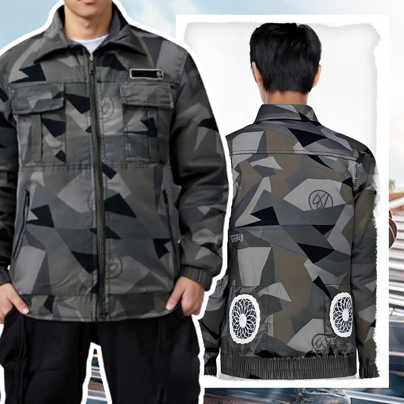 Rechargeable Cooling Jacket with Dual Fans