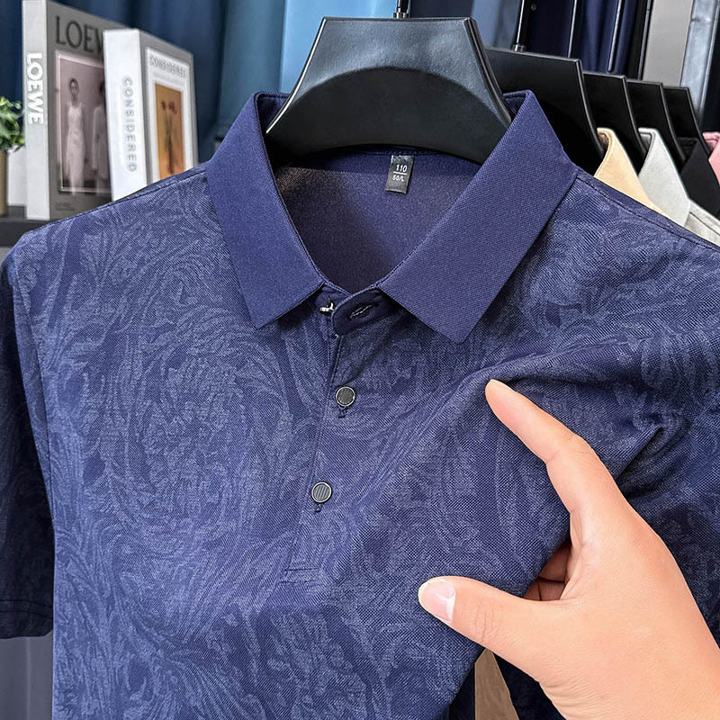 Men's Casual Fashion Printed Polo Shirt