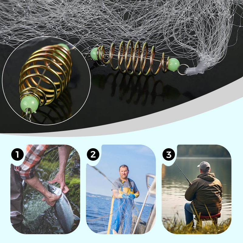 🔥Buy 1 Get 1 Free🔥Fishing Gill Net with Spring Bait Trap