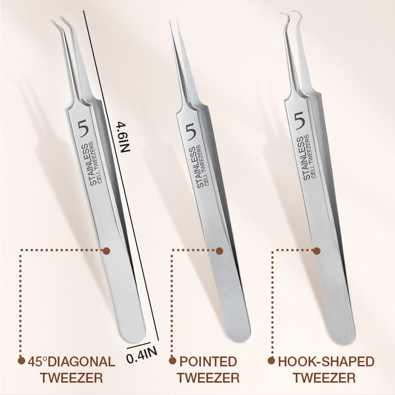Professional Beauty Salon Tweezers | 2026 New Year Launch 55% OFF | Precision Slant & Pointed Tips for Brows & Lashes | Essential for Makeup Artists & Home Kits 🎆✨
