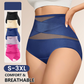 🌸  Special Price £6.49（each） ! 🔥Buy 1 Get 1 Free🎁Plus-Size High-Waist Cross Tummy Control Panties