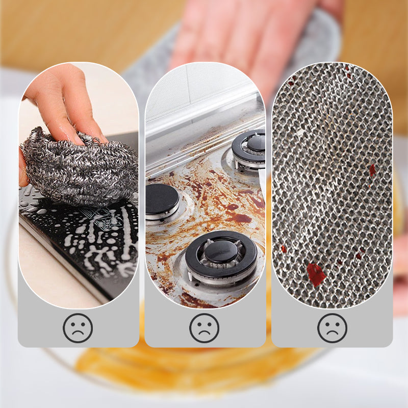 🔥Double-Side Scratch-Free Wire Dishcloth