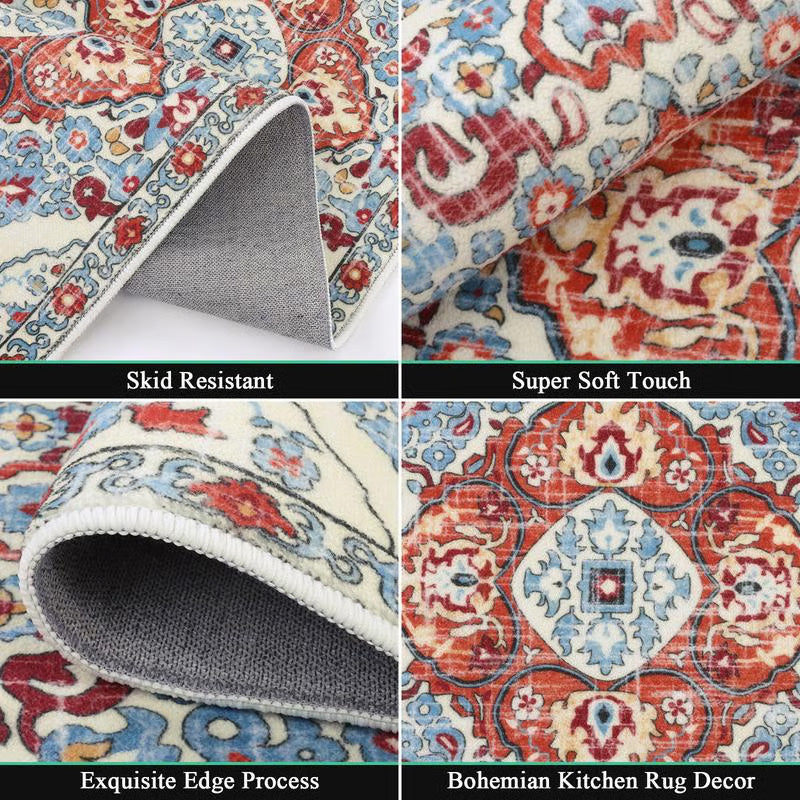 Printed Non-Slip Kitchen Mat for Floor