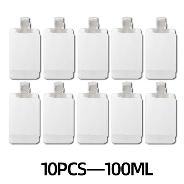 (🌷Super practical stuff ) Portable Travel Fluid Makeup Packing Bag(10 Pcs）
