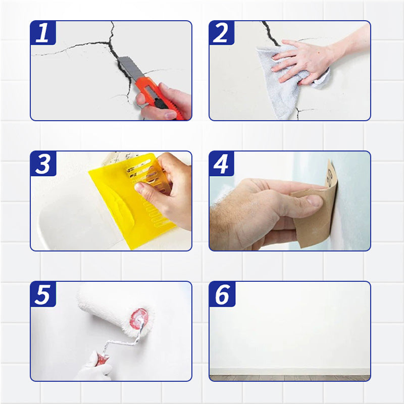 🧱🛠️Elastic Crack Resistant Wall Repair Paste🍃