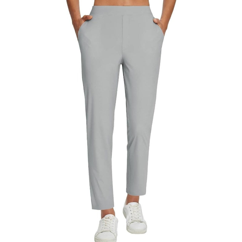 🔥⏳LIMITED OFFER 54%OFF🌞Women’s High-Waisted Zip-Pocket Trousers 👖 – 4-Way Stretch, Tummy Control, Breathable Quick-Dry, 6 Colours, S-3XL