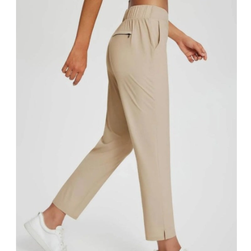 🔥⏳LIMITED OFFER 54%OFF🌞Women’s High-Waisted Zip-Pocket Trousers 👖 – 4-Way Stretch, Tummy Control, Breathable Quick-Dry, 6 Colours, S-3XL