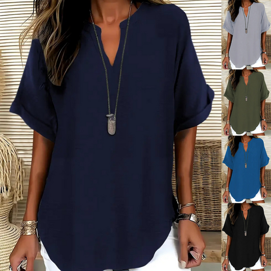 ⏳Limited-time 50% off⏰Fashion Loose Short Sleeve Top👚