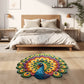 Quick-drying peacock non-slip mat