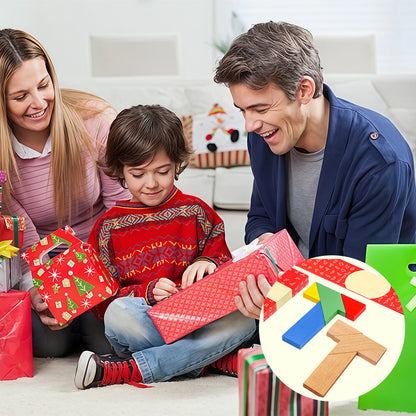 🧩 Wooden T-Shape Educational Puzzle Toy | Christmas SALE 45% OFF | Brain Teaser & Logic Training for Kids & Adults | Perfect STEM Learning Gift 🎄✨