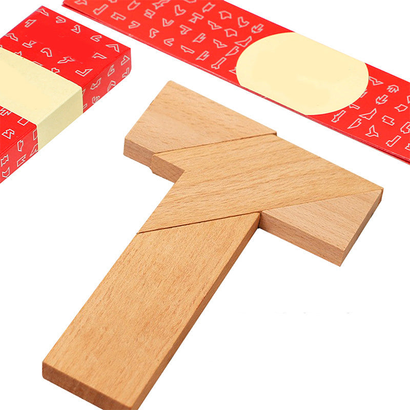 🧩 Wooden T-Shape Educational Puzzle Toy | Christmas SALE 45% OFF | Brain Teaser & Logic Training for Kids & Adults | Perfect STEM Learning Gift 🎄✨