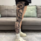 ✨2026 Brand New Design：Ukiyo-e style😎Stretchy Tattoo-Print Leg Sleeve