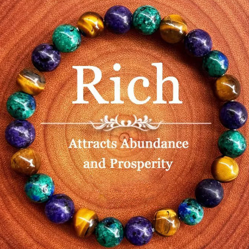 🔮Health, Wealth & Protection！📿Bring You Endless Energy！Natural Stone Bead Bracelet