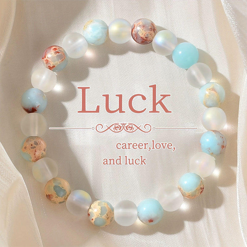 🔮Health, Wealth & Protection！📿Bring You Endless Energy！Natural Stone Bead Bracelet
