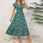 💃2026 Limited Time Sale - 50% OFF☀️Flowy V-Neck Floral Maxi Dress