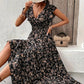 💃2026 Limited Time Sale - 50% OFF☀️Flowy V-Neck Floral Maxi Dress