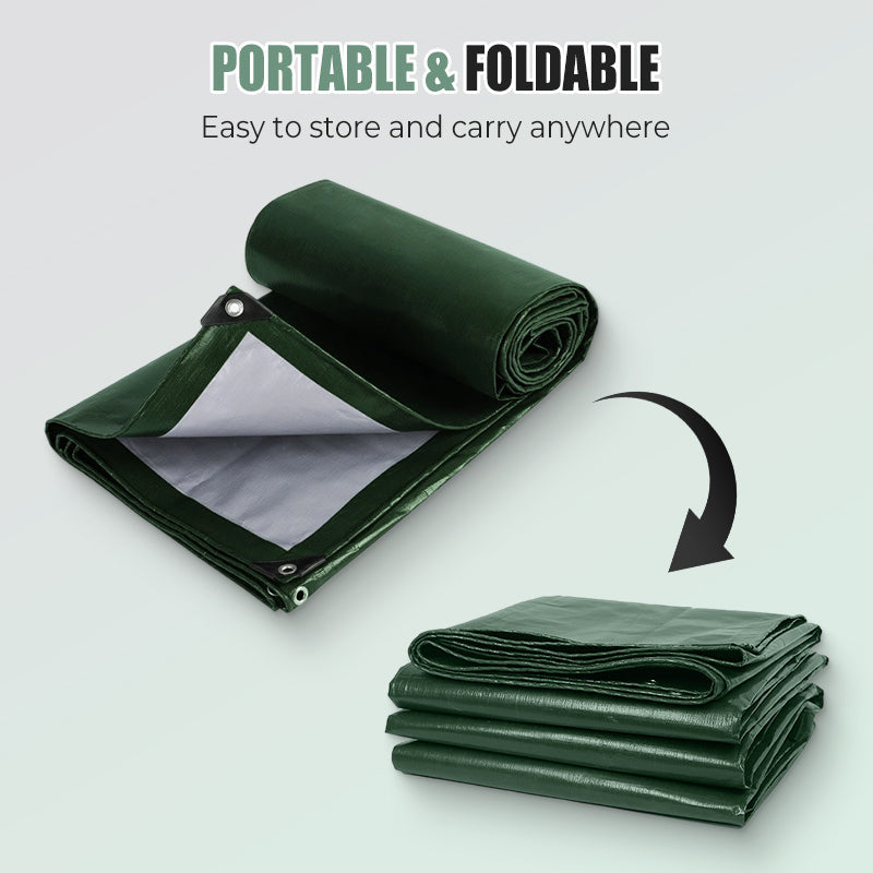 💦Waterproof Tarpaulin Cover Sheet - Heavy Duty, Mould-Resistant, Easy to Wash