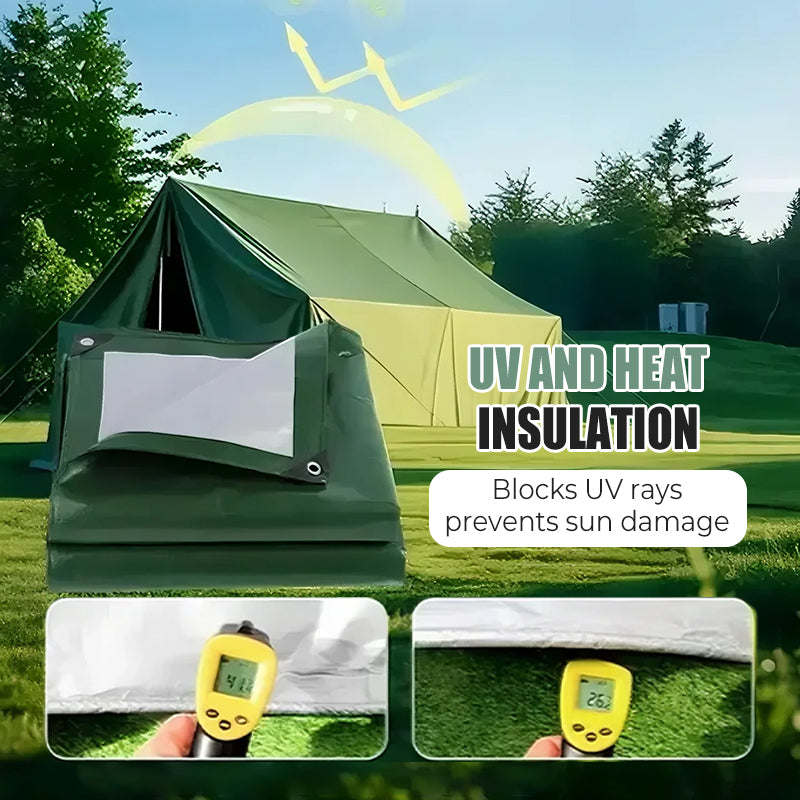 💦Waterproof Tarpaulin Cover Sheet - Heavy Duty, Mould-Resistant, Easy to Wash
