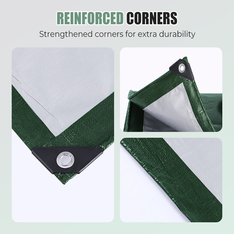 💦Waterproof Tarpaulin Cover Sheet - Heavy Duty, Mould-Resistant, Easy to Wash
