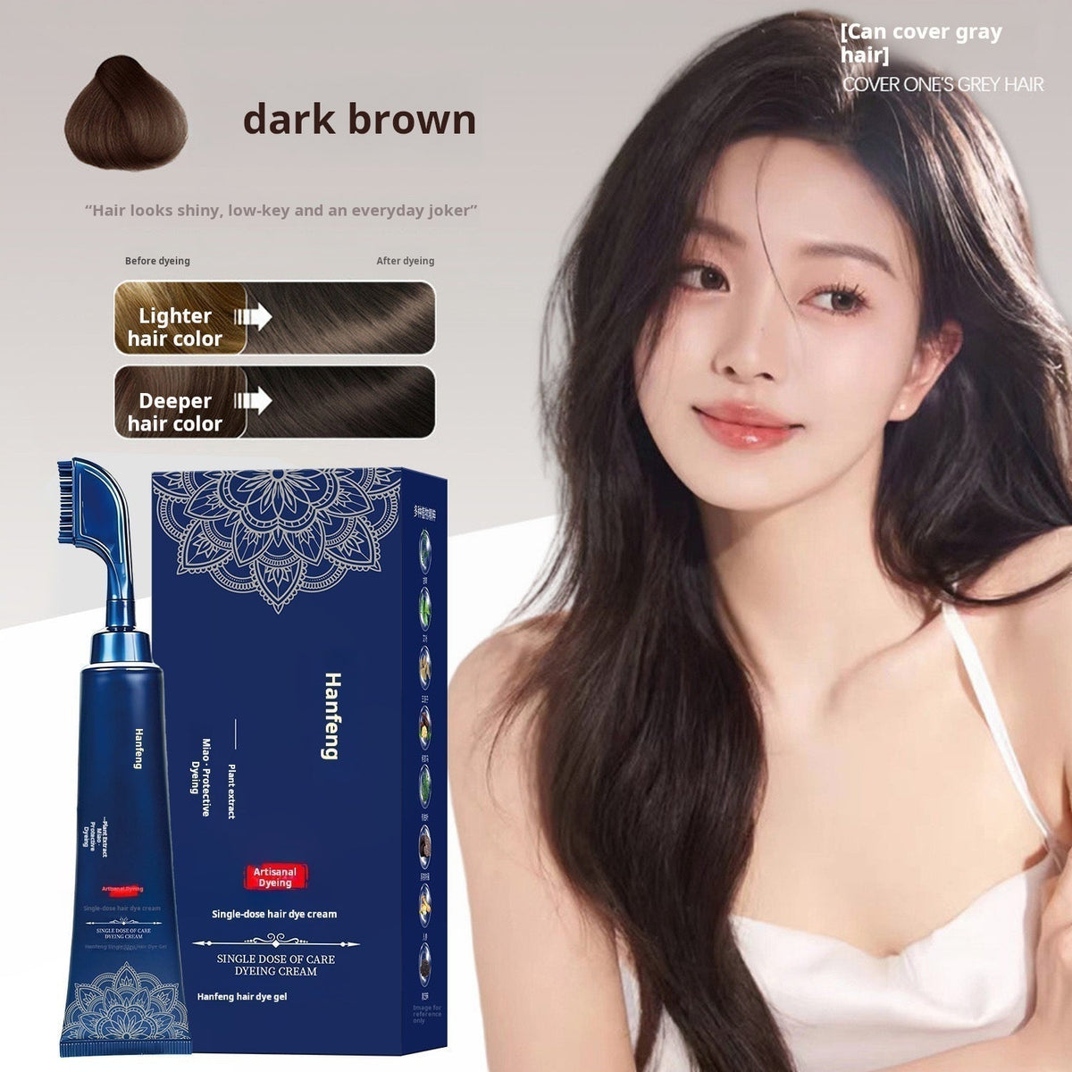 ⏳Buy 1 Get 1 Free⏰Herbal Hair Dye Comb for Home Use