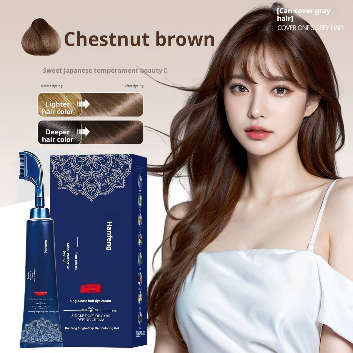 ⏳Buy 1 Get 1 Free⏰Herbal Hair Dye Comb for Home Use