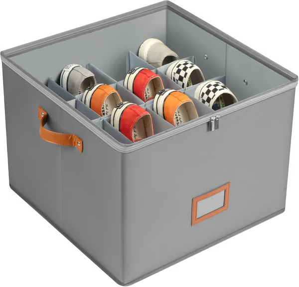 🥳2026 HOT SALE🥳💞50K+ SOLD!💥 Foldable Shoe Storage Box – Holds 8-16 pairs, fits tiny spaces. Dustproof & breathable, clear lid for easy view. A clutter-free closet in minutes. 🏠✨
