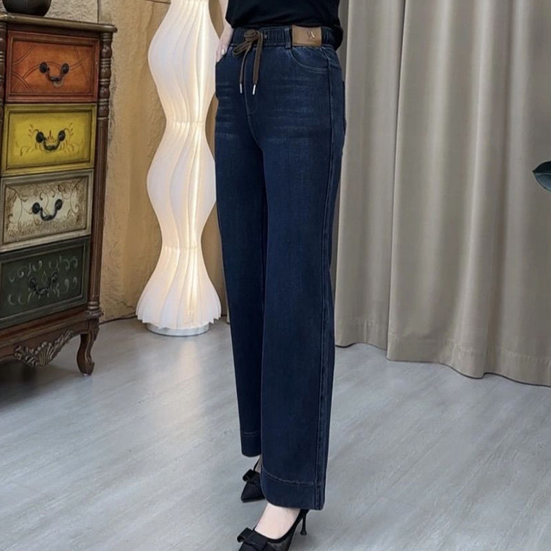 🔥Limited stock available 50% OFF🔥 Women's Straight-Leg Pants - Classic Casual Fit with Comfortable Elastic Waist for Everyday Style 🌟🛍️