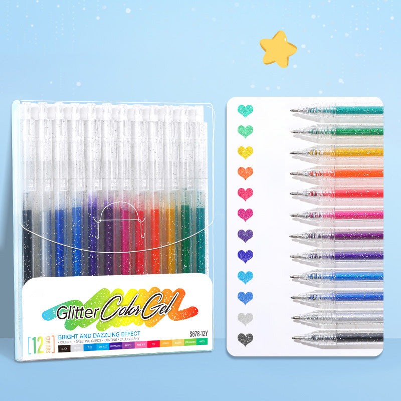 🔥LAST DAY SALE ONLY ￡6.99!!✨50K+ SOLD!🎁Glitter Gel Pen Set