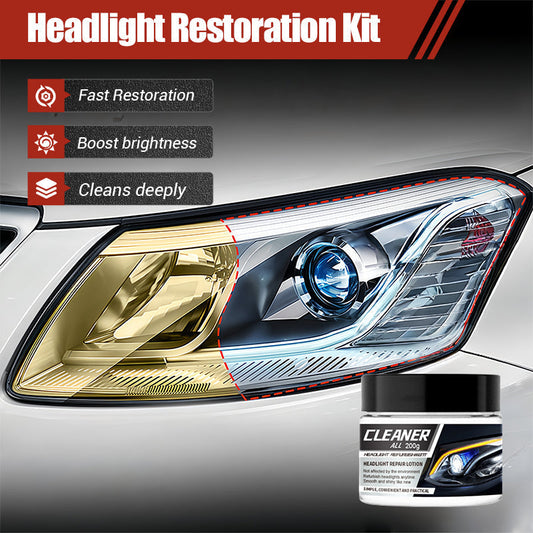 🏆 Last Day Special Price £6.99 ! 🔥Buy 2 Get 1 Free🎁Headlight Restoration Kit for Yellowed & Foggy Lights