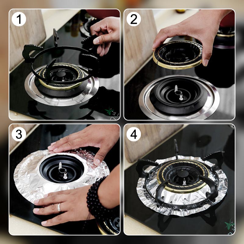 Stove Aluminum Foil Oil-proof Pads