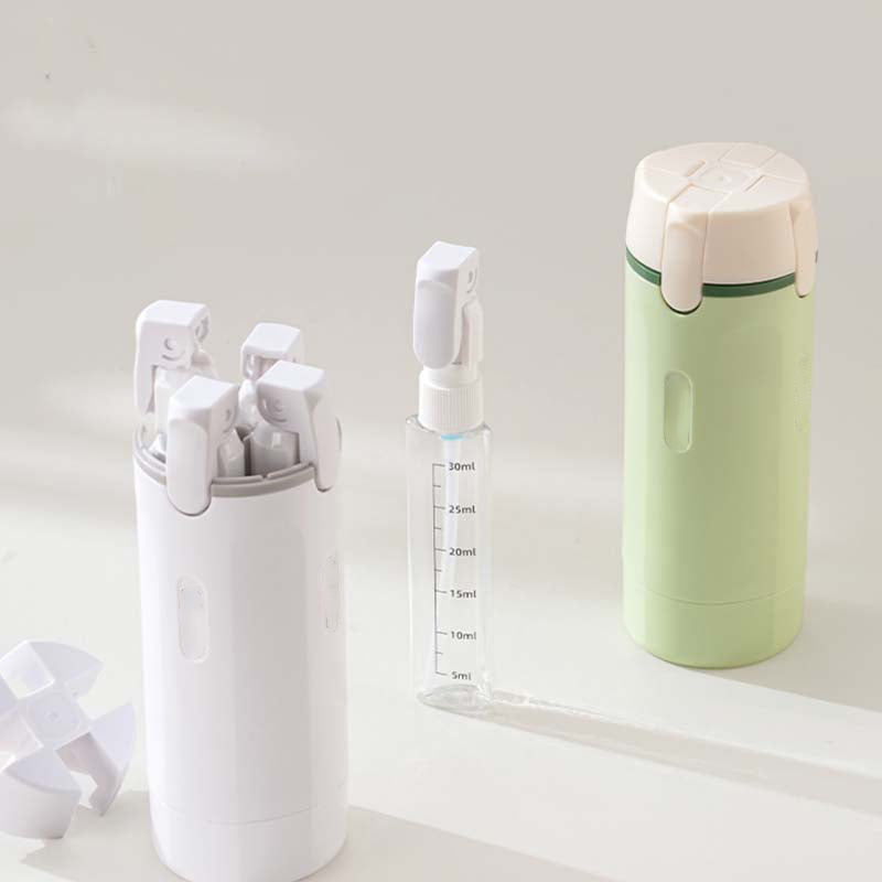 Pack Like a Pro: 4-in-1 Refillable TSA Kit | Organizes All Liquids for Weekend Trips