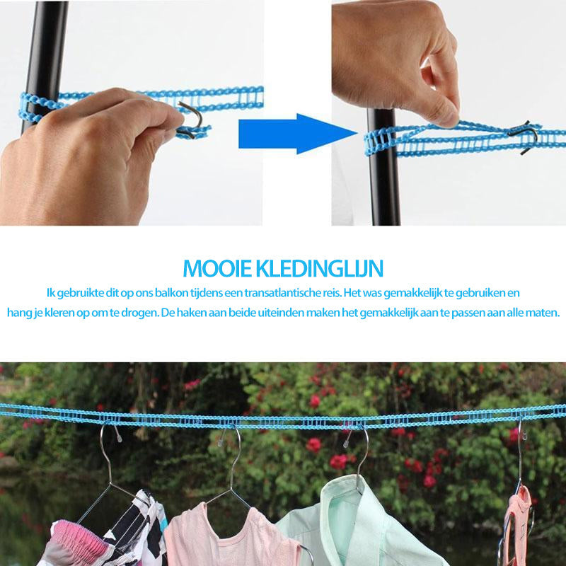 📢📢58% OFF !! ⏰ Portable Travel Clothesline – Windproof, non‑slip & sturdy ✨