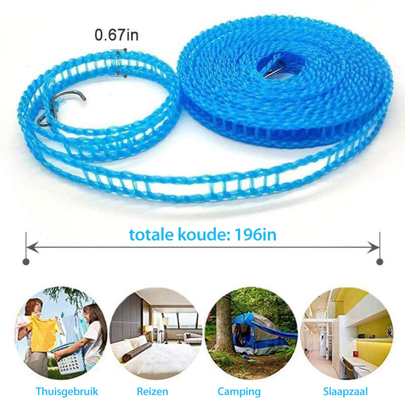 📢📢58% OFF !! ⏰ Portable Travel Clothesline – Windproof, non‑slip & sturdy ✨