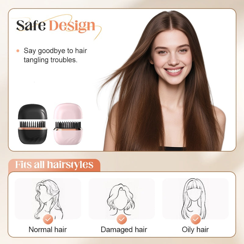 Mini Cordless Straightening Comb | Travel-Sized, Ceramic & Wireless