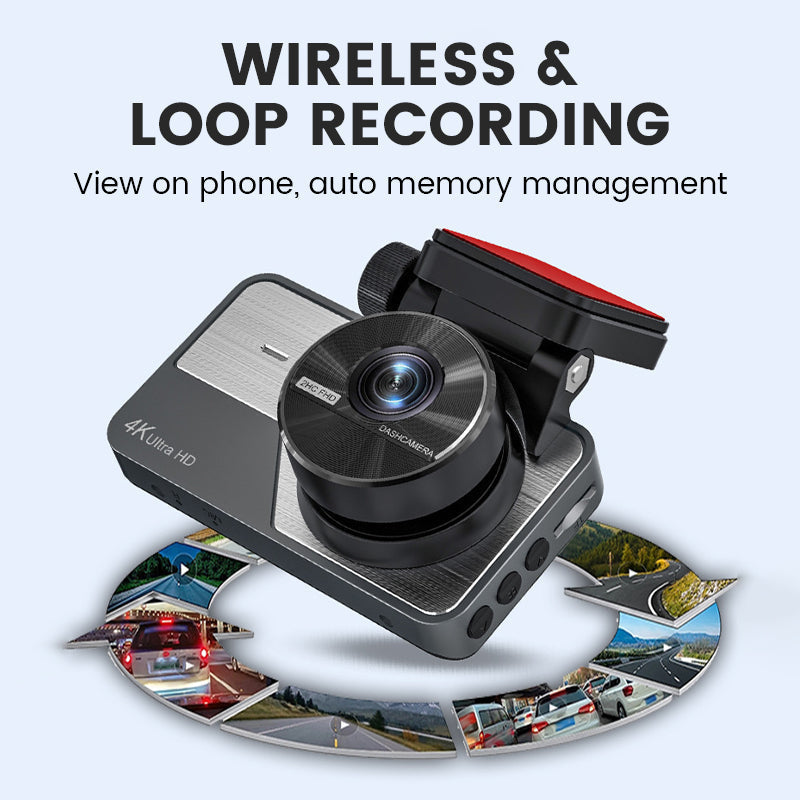📹48% OFF FOR A LIMITED TIME!✨4K Ultra HD dash cam with night vision🚗Wi-Fi and loop recording for continuous monitoring🌙
