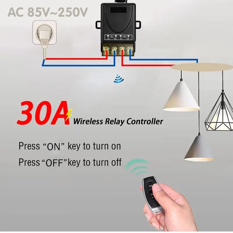 🔌 53% OFF NOW ! ⚡ Wireless Remote Control Switch and Receiver Kit – Easy Installation, Wide Compatibility & Safe Operation 🏠
