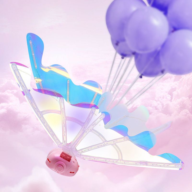 🎀🎁Rechargeable Electric Fairy Wings with LED Lights and Music🎀🎁