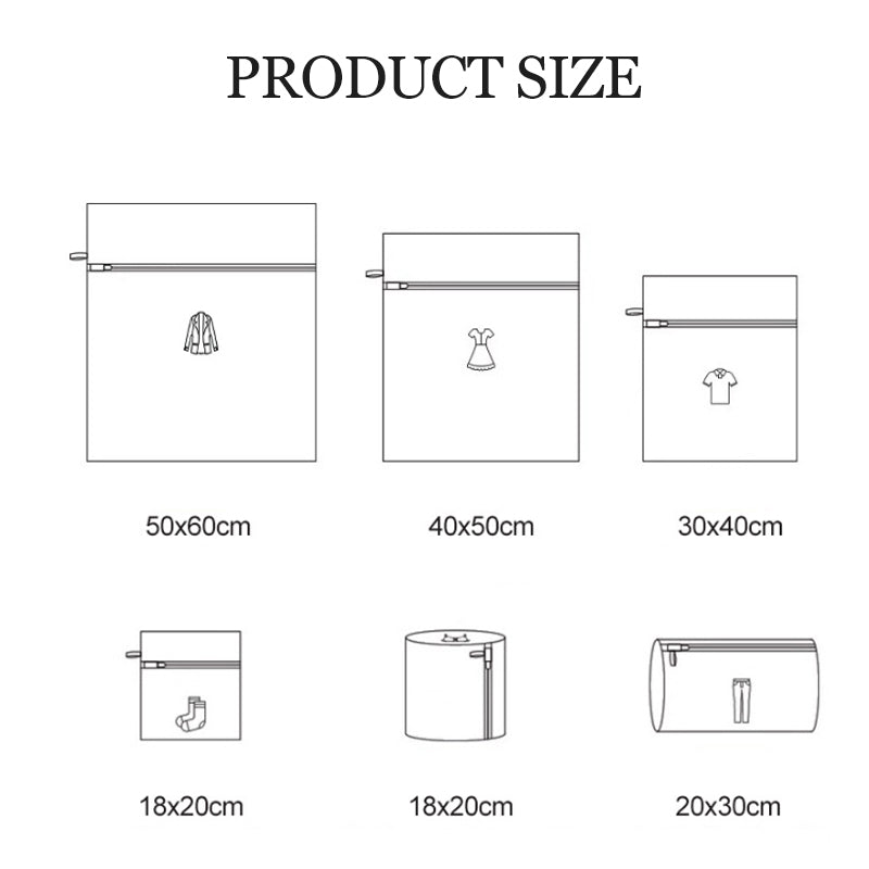 👚 Mesh Laundry Bags with Zipper | 2026 Upgrade Trial Exclusive | Delicates & Lingerie Protector for Washing Machine | 3 Sizes Set 🚀✨