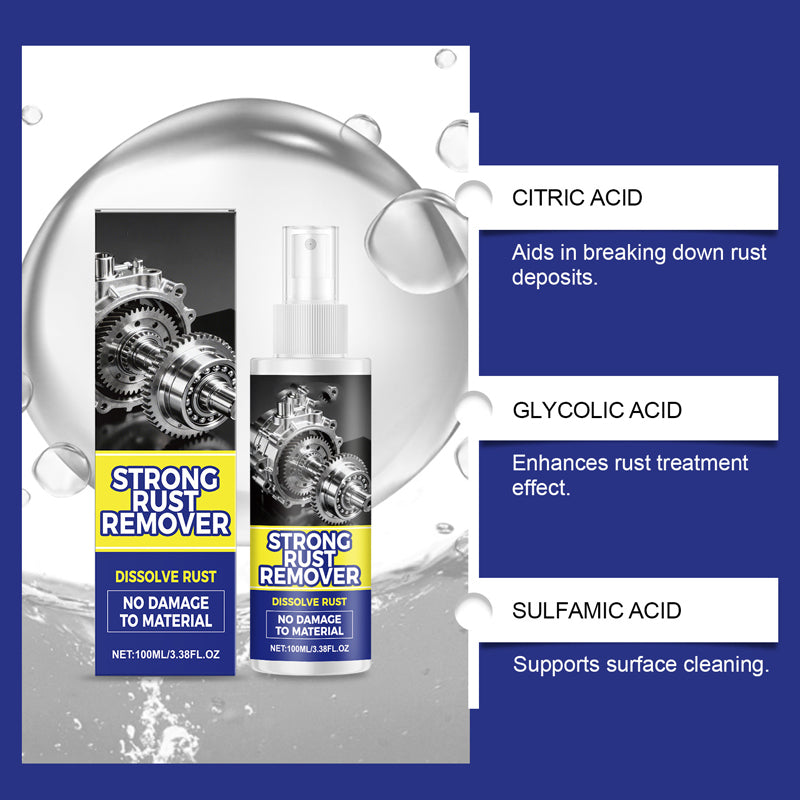 [UK Made/Tested] Concentrated Rust Remover Spray - 100ml for Spot Treatment on Cars, Tools & Metal | Safe on Paint When Used as Directed