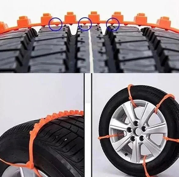 ⛓️Heavy Duty Steel Snow Chains | Maximum Traction for UK Ice, Mud & Slippery Roads | Universal Car Fit