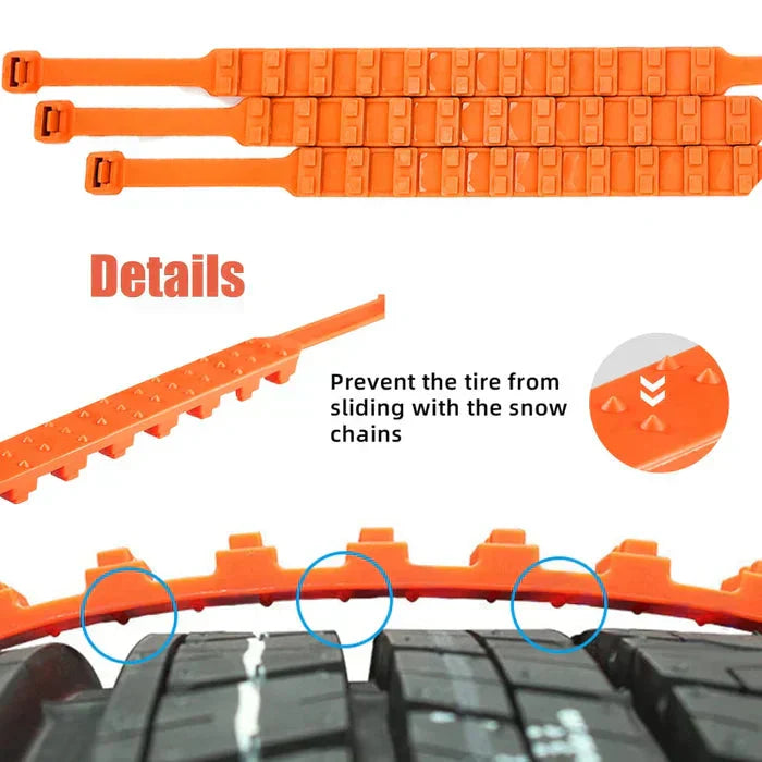 ⛓️Heavy Duty Steel Snow Chains | Maximum Traction for UK Ice, Mud & Slippery Roads | Universal Car Fit