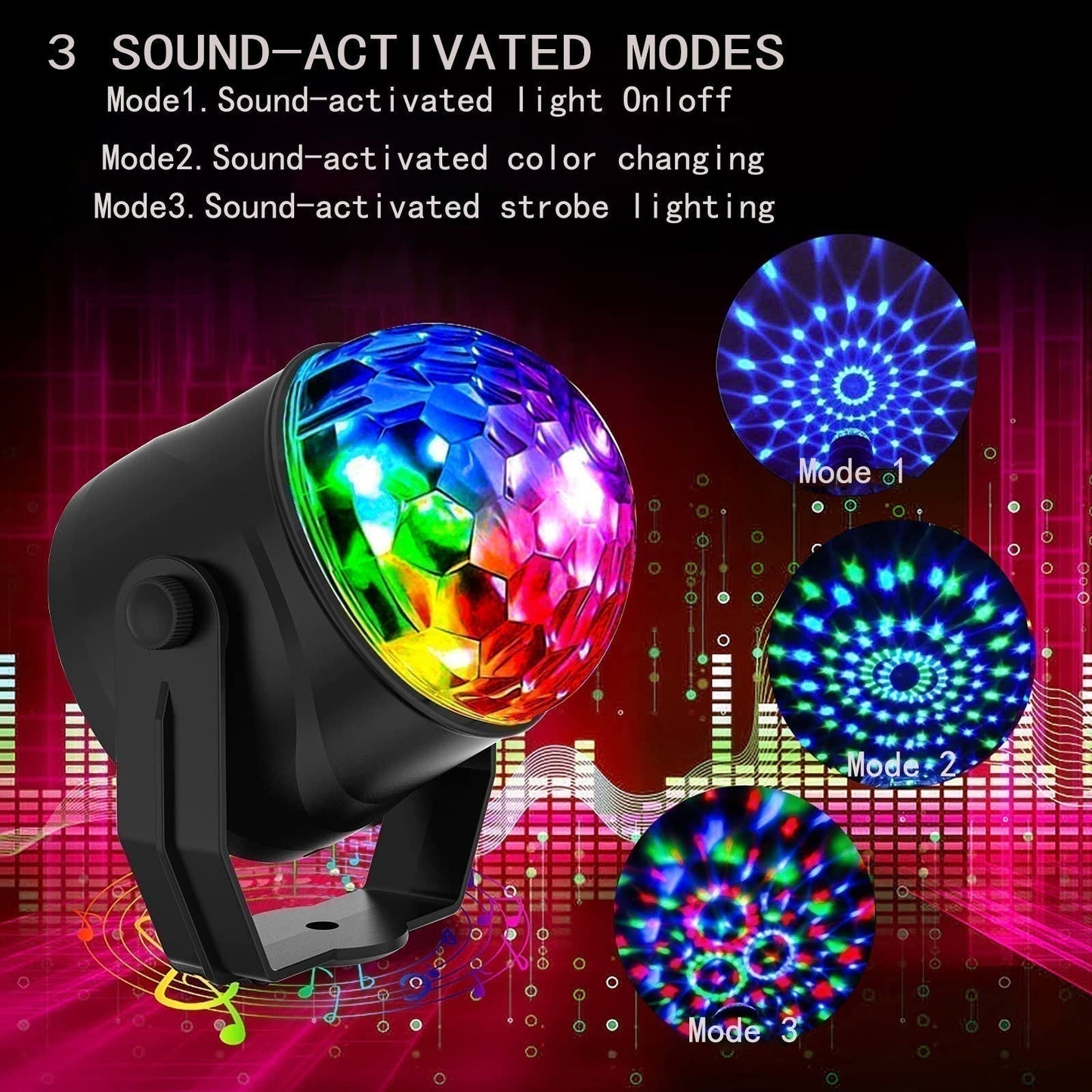 🎄 FESTIVE FEAST DEAL! 47% OFF 🔥Colorful Rotating Magic Disco Ball Light