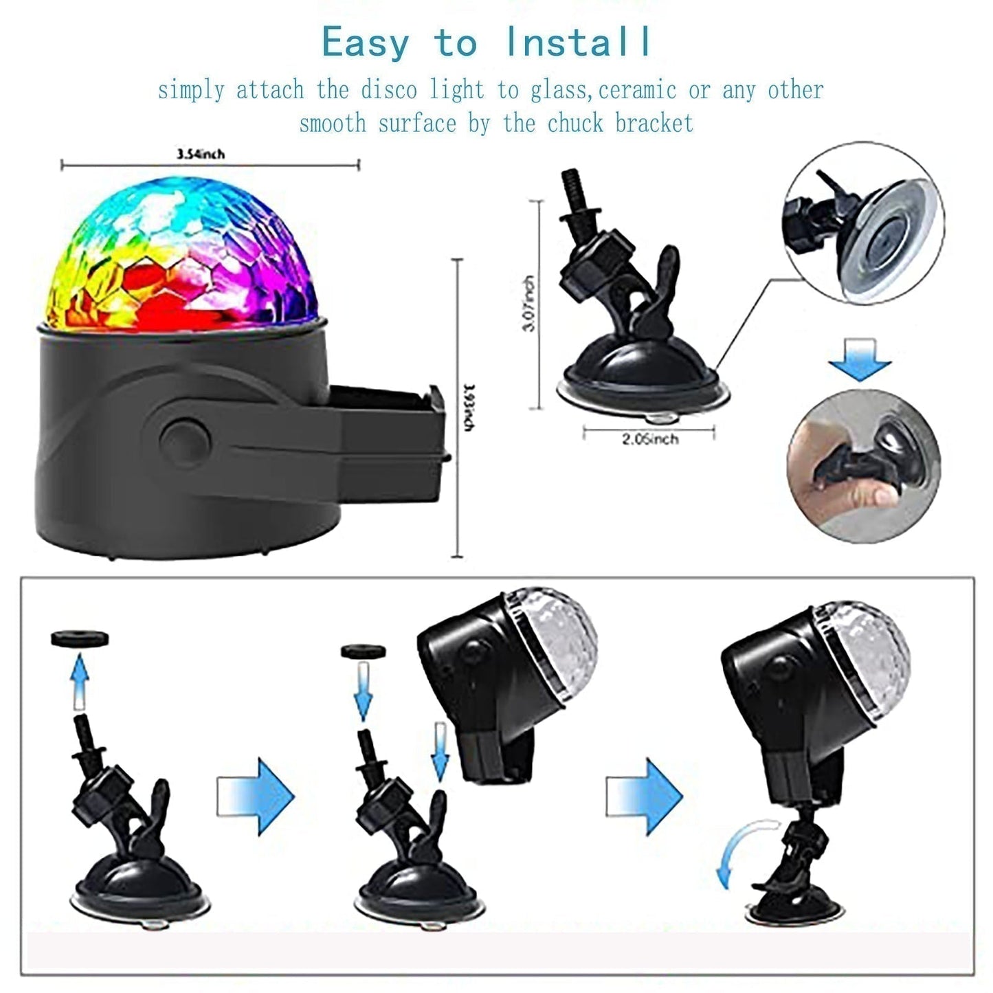 🎄 FESTIVE FEAST DEAL! 47% OFF 🔥Colorful Rotating Magic Disco Ball Light