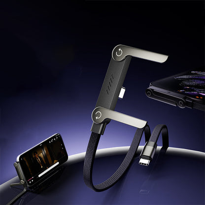 ⚡Invisible Holder Charger Cable – 240W Fast Charging Cord with Built-In Phone Stand