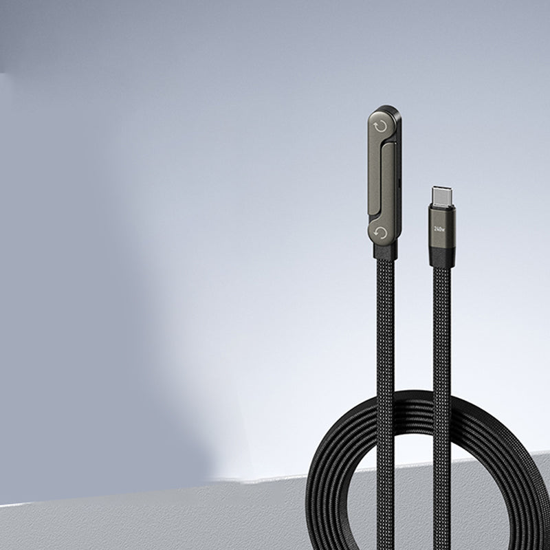 ⚡Invisible Holder Charger Cable – 240W Fast Charging Cord with Built-In Phone Stand